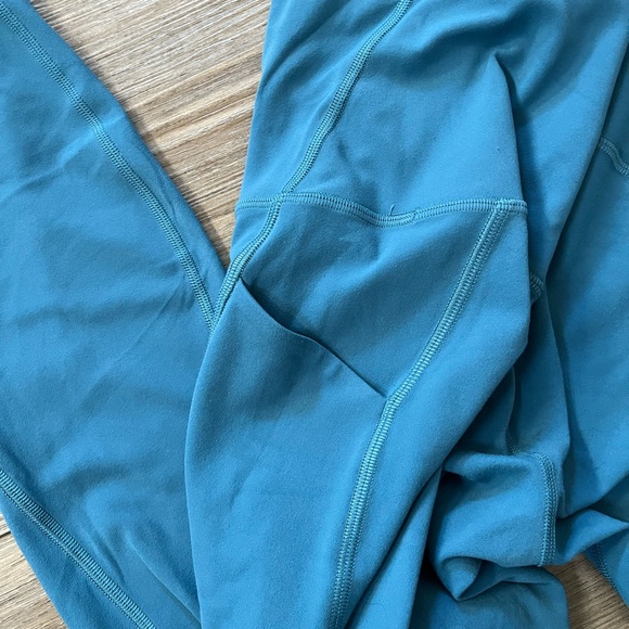 Lululemon Align High Waist Leggings Pants with Pockets Teal Size 4 - Picture 6 of 7